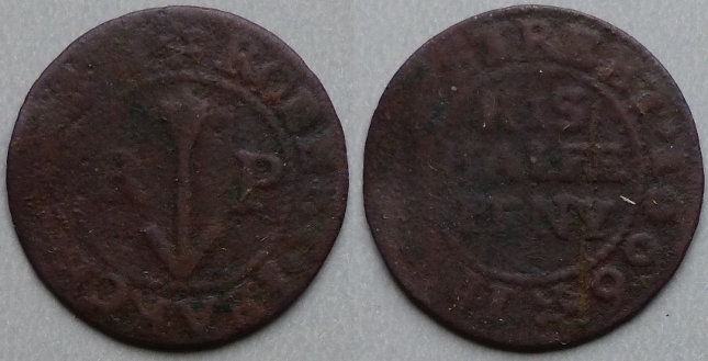 Grub Street, Robert Pearce 1666 halfpenny